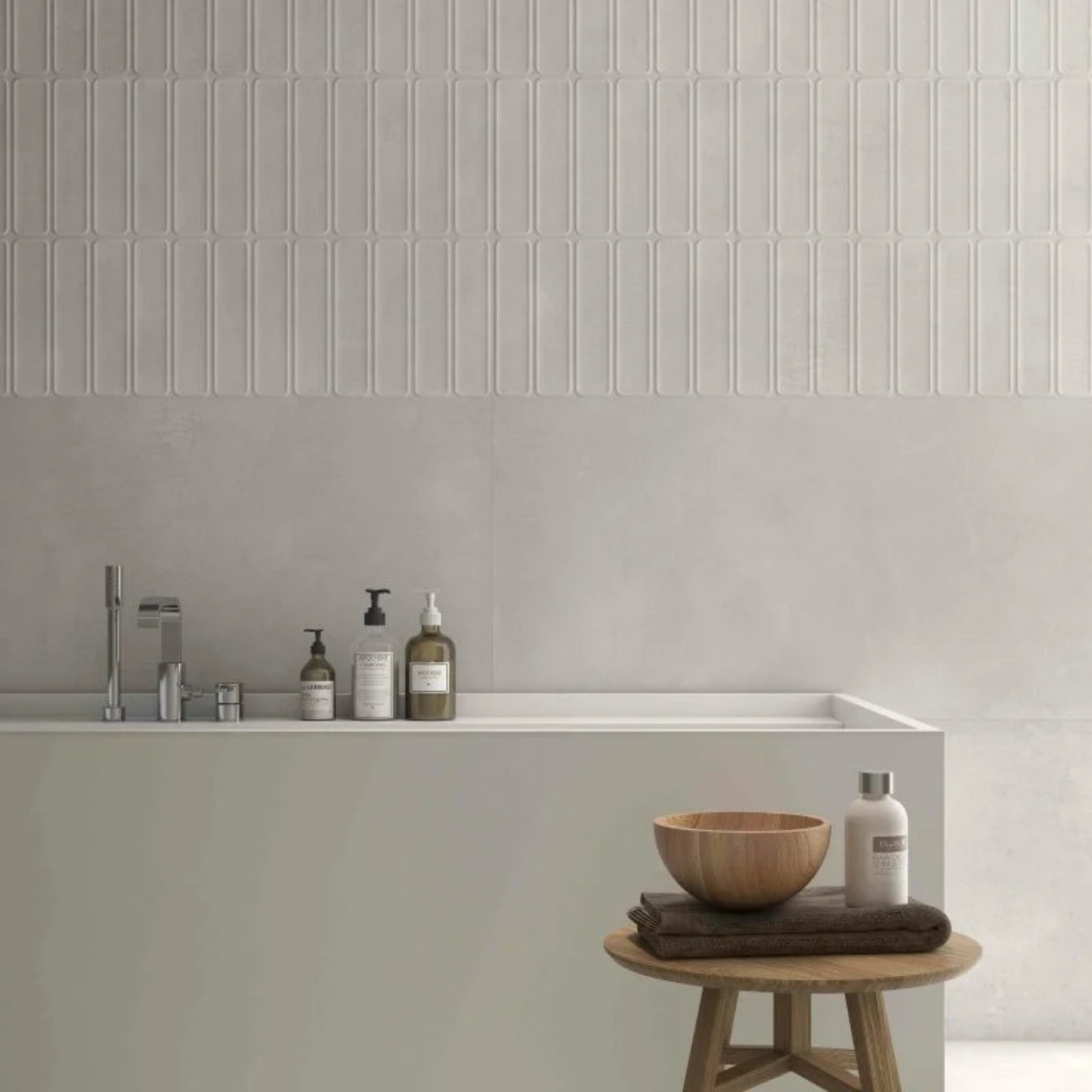 Prissmacer Ceramica Beton Cire Bercy Bianco 60x120cm